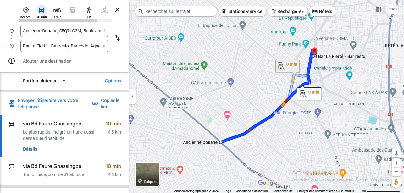 Restaurant Lomé Adidogomé